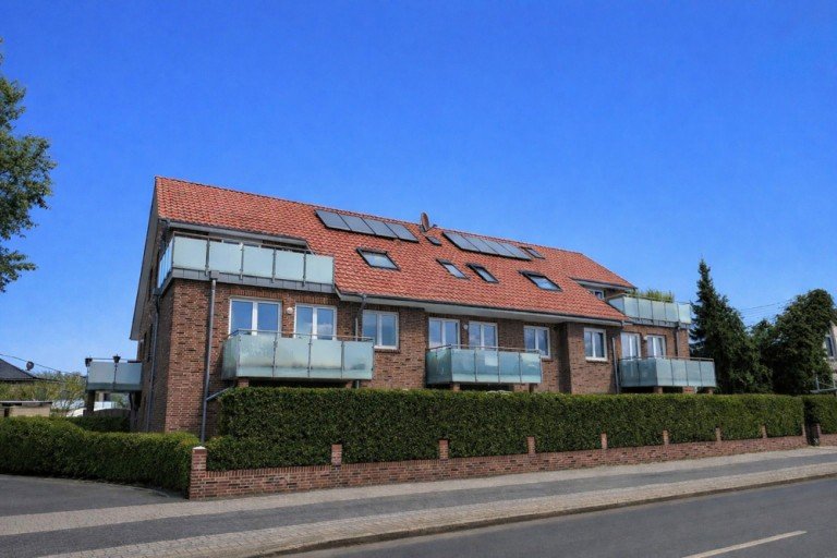 Vorderansicht Oldenburg Dachgeschosswohnung Oldenburg von ganz oben! Dachgeschosswohnung mit gro�er Terrasse und toller Ausstattung!