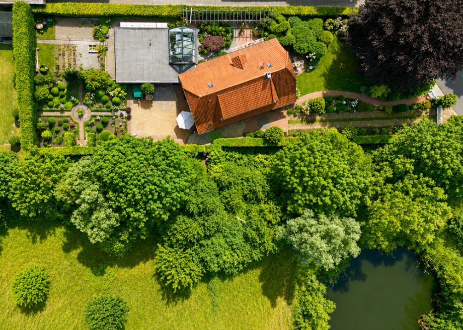 Vogelperspektive Einfamilienhaus Wildeshausen