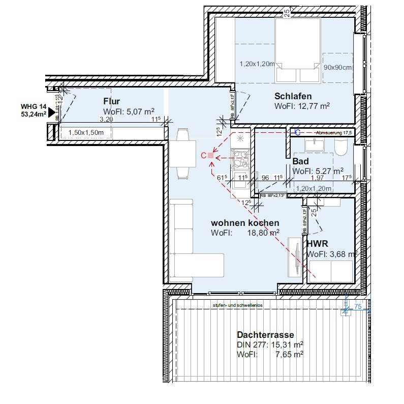 Wohnung 14 Dachgeschosswohnung Brake