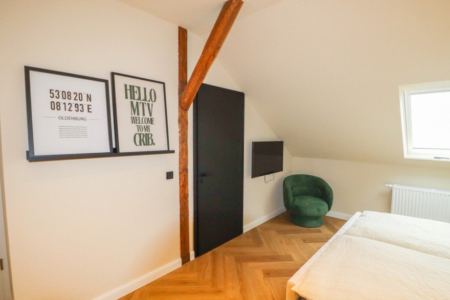 Schlafbereich Dachgeschosswohnung Oldenburg