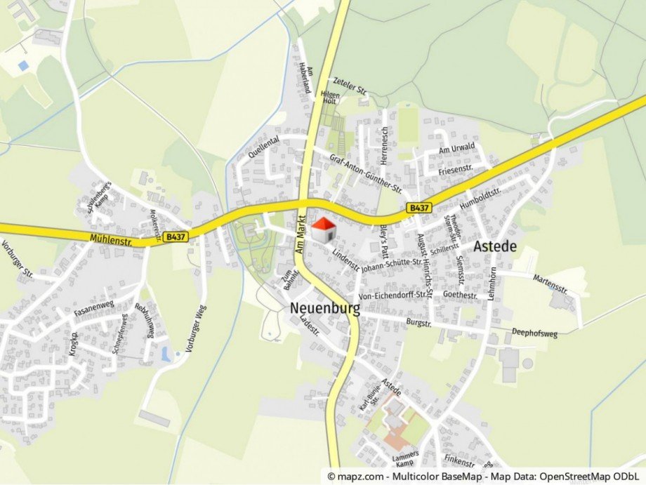 Geolyzer Kartenausschnitt Einfamilienhaus Zetel / Neuenburg