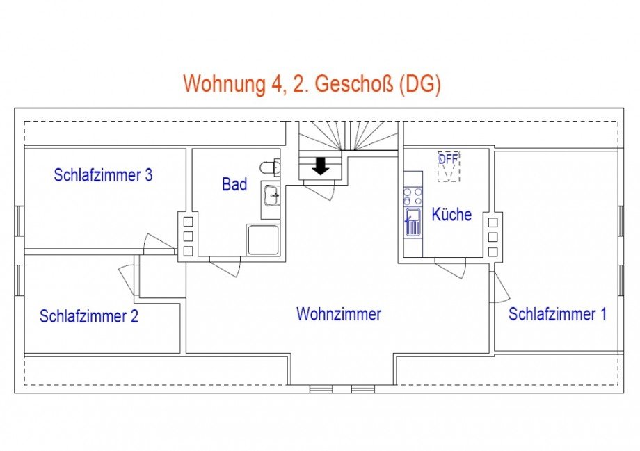 Grundriss Wohnung 4 Mehrfamilienhaus Barver