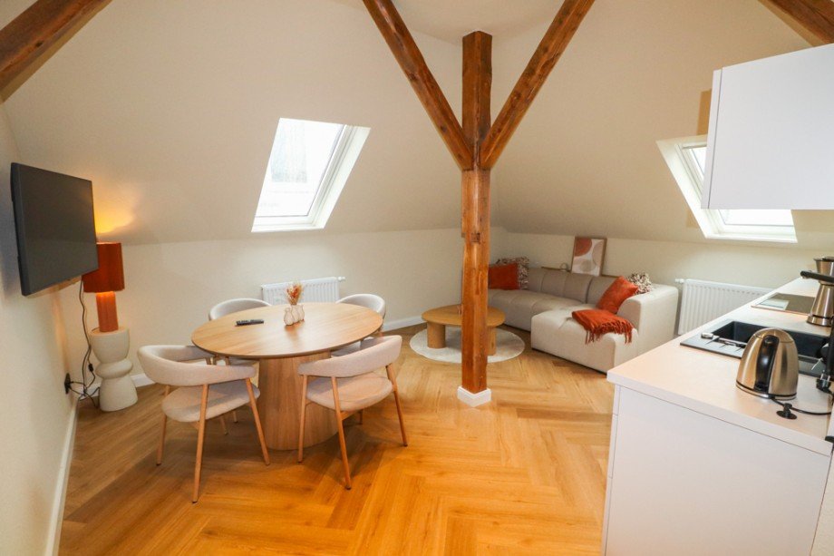 Wohn- und Essbereich Dachgeschosswohnung Oldenburg