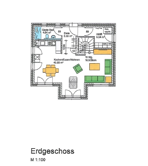Grundriss EG Einfamilienhaus Zetel / Neuenburg