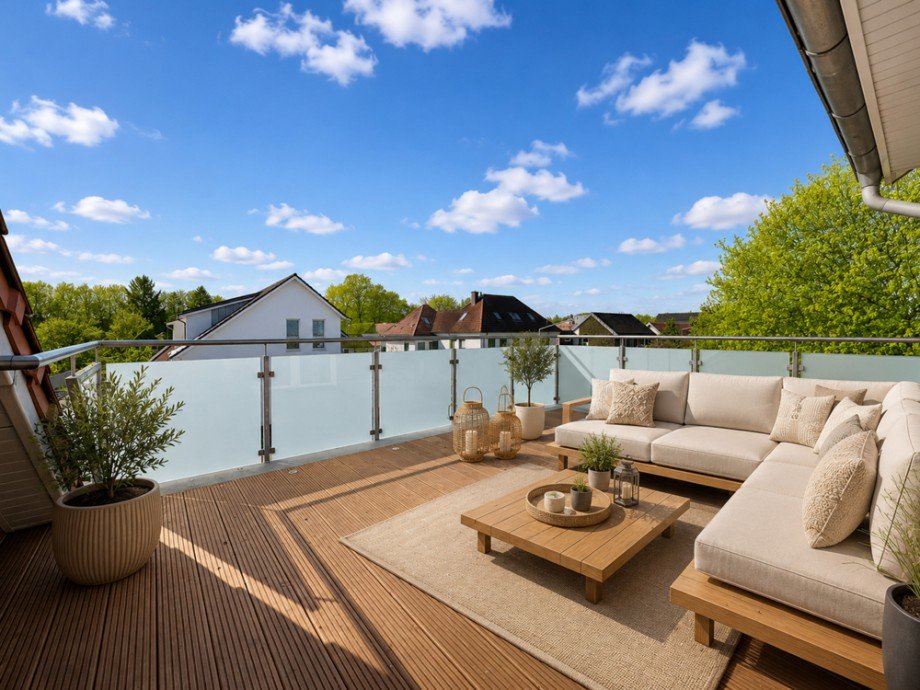 Terrasse Dachgeschosswohnung Oldenburg