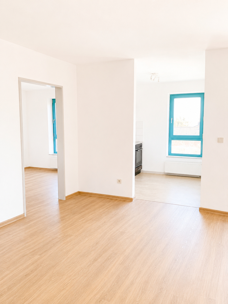 Wohnzimmer mit Blick zur K�che und zum Schlafzimmer Etagenwohnung Oldenburg (Oldenburg) / Eversten
