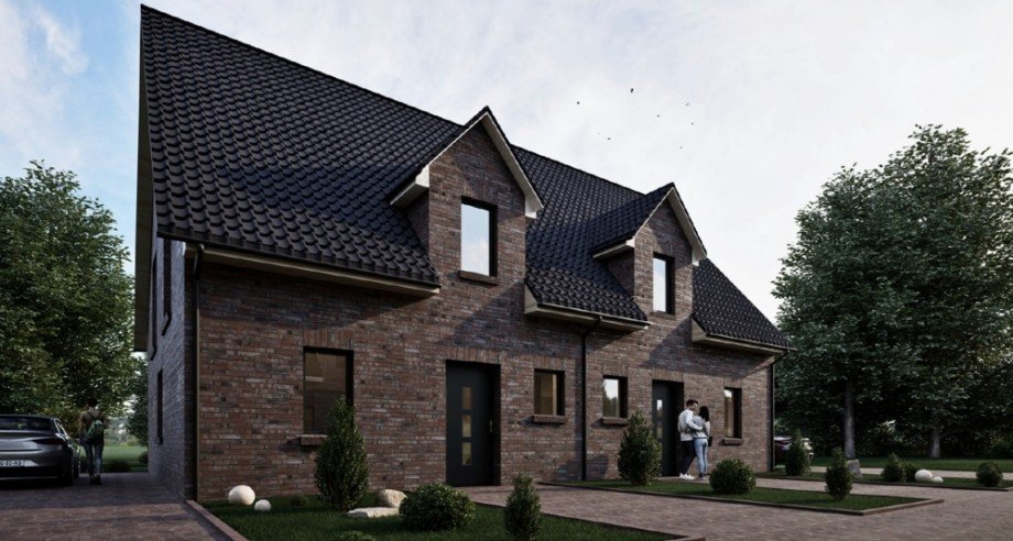 Darstellung_DH_vorne Wohngrundst�ck Schortens / Accum