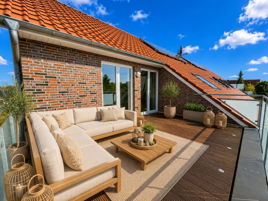 Terrasse Dachgeschosswohnung Oldenburg