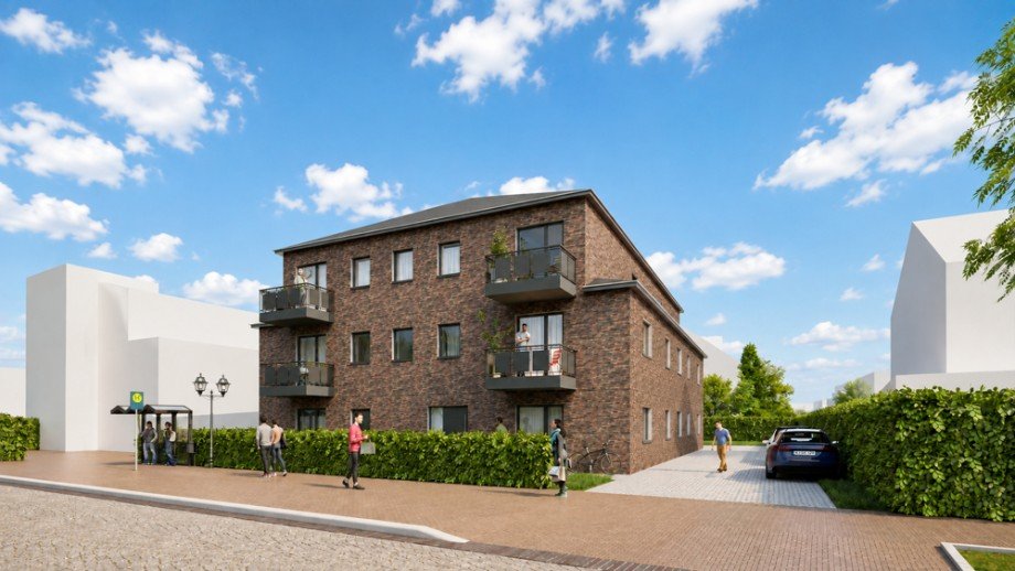 Visualisierung_Au�enansicht Wohnung Schortens