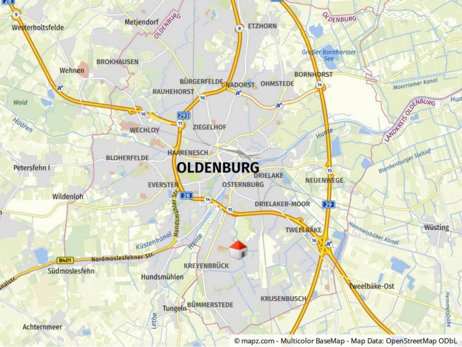 Makrolage Mehrfamilienhaus Oldenburg