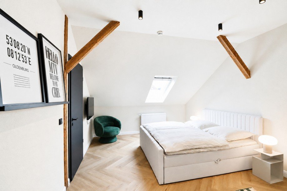 Schlafbereich Dachgeschosswohnung Oldenburg