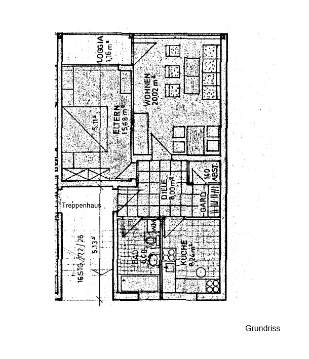 Grundriss Etagenwohnung Oldenburg
