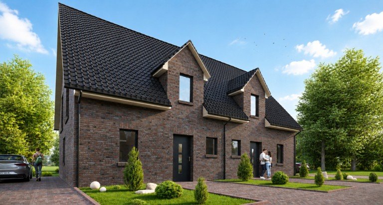 Darstellung_DH_vorne Schortens / Accum Wohngrundst�ck Baugrundst�ck in Schortens-Accum - Potenzial f�r ein Doppelhaus mit zwei Wohneinheiten!