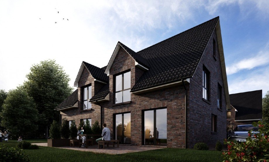 Darstellung_DH_hinten Wohngrundst�ck Schortens / Accum