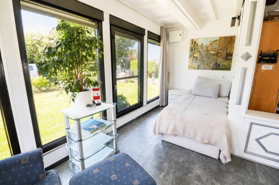 Wohnzimmer mit Schlafecke Ferienhaus Butjadingen / Burhave