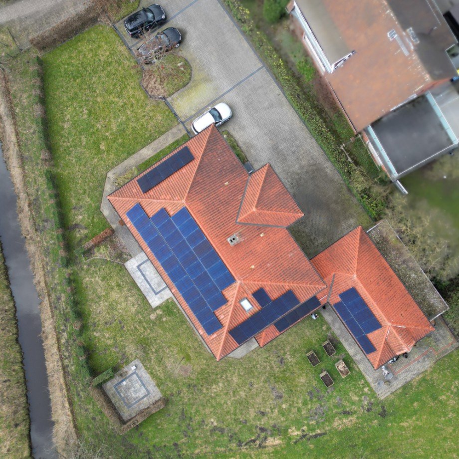 Vogelperspektive Zweifamilienhaus Friesoythe