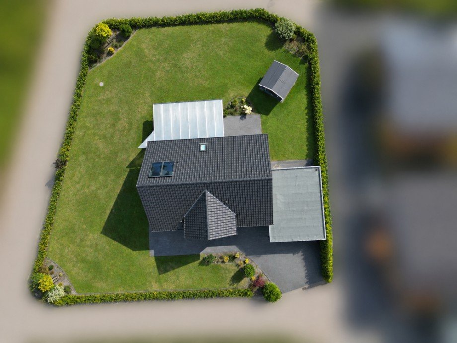 Vogelperspektive Einfamilienhaus Bockhorn