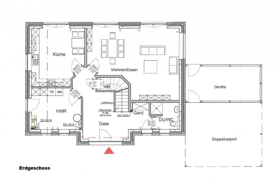 Grundriss EG Einfamilienhaus Bockhorn