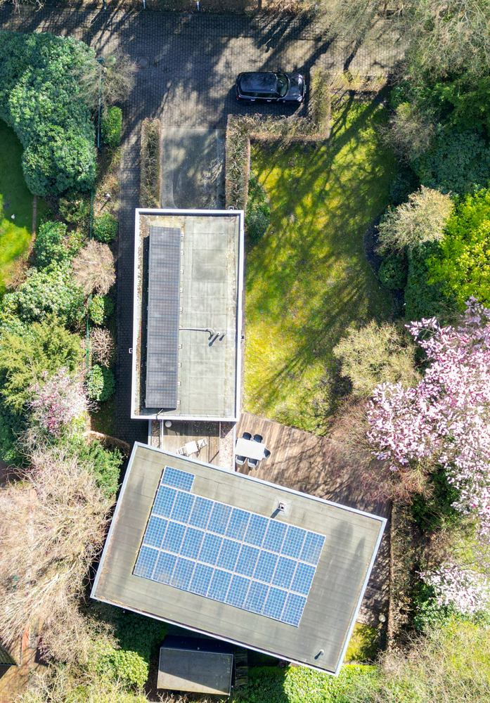 Vogelperspektive Einfamilienhaus Oldenburg
