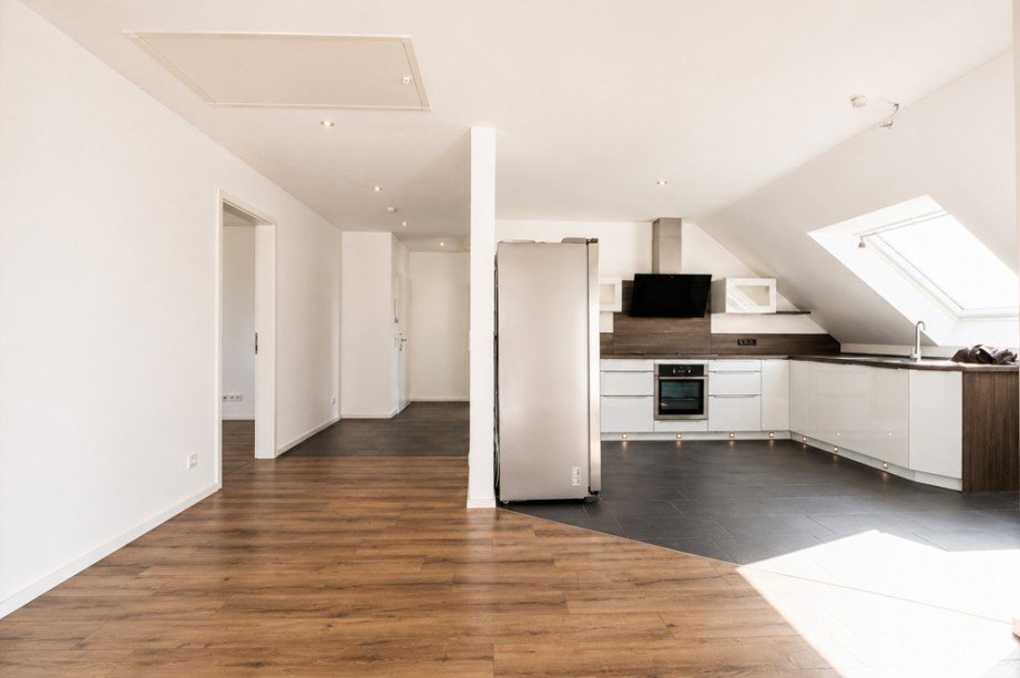 K�che und Wohnraum Dachgeschosswohnung Oldenburg