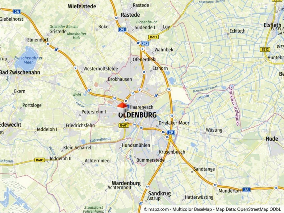 Makrolage Erdgeschosswohnung Oldenburg