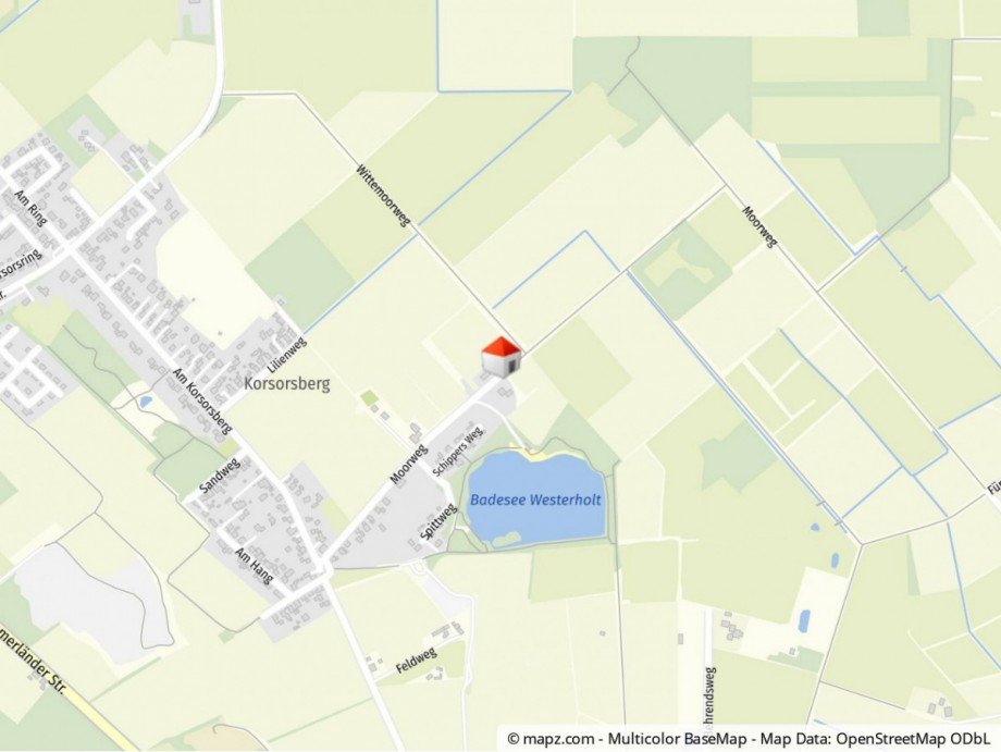Lageplan Einfamilienhaus Wardenburg