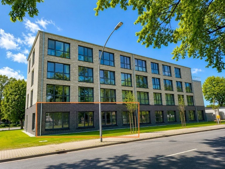 Au�enansicht_Fl�che eingezeichnet Oldenburg (Oldenburg) / Kreyenbr�ck B�rofl�che ERSTBEZUG - MIETE! Moderne Gewerbefl�che in Cityn�he!