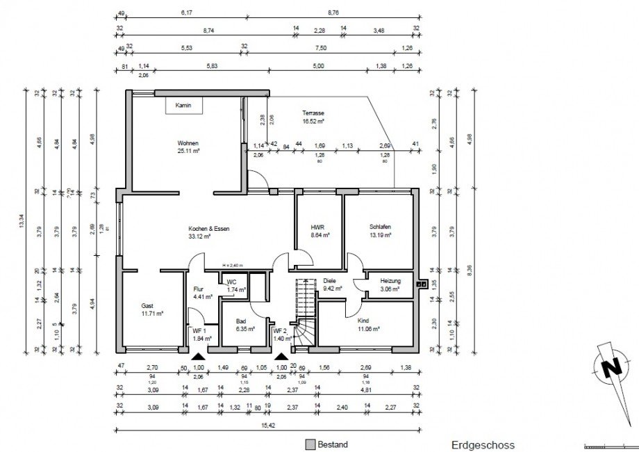 EG Grundriss Einfamilienhaus Oldenburg