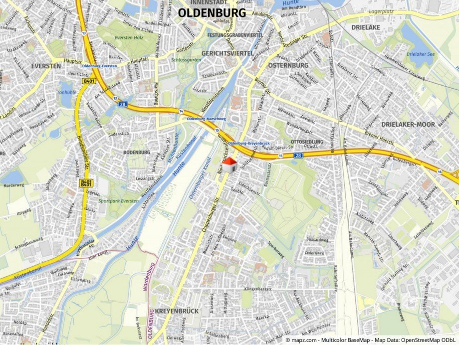 Mikrolage Erdgeschosswohnung Oldenburg