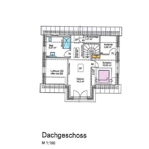 Grundriss DG Einfamilienhaus Zetel / Neuenburg