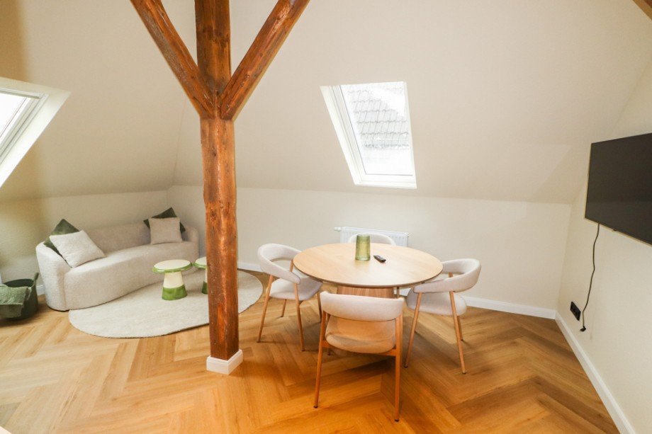 Wohn- und Essbereich Dachgeschosswohnung Oldenburg