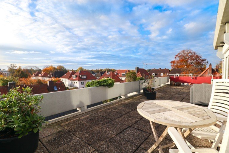 Dachterrasse Oldenburg Etagenwohnung �ber den D�chern Oldenburgs - 2-Zimmer-Wohung mit Dachterrasse!