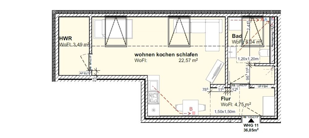 Wohnung 11 Dachgeschosswohnung Brake