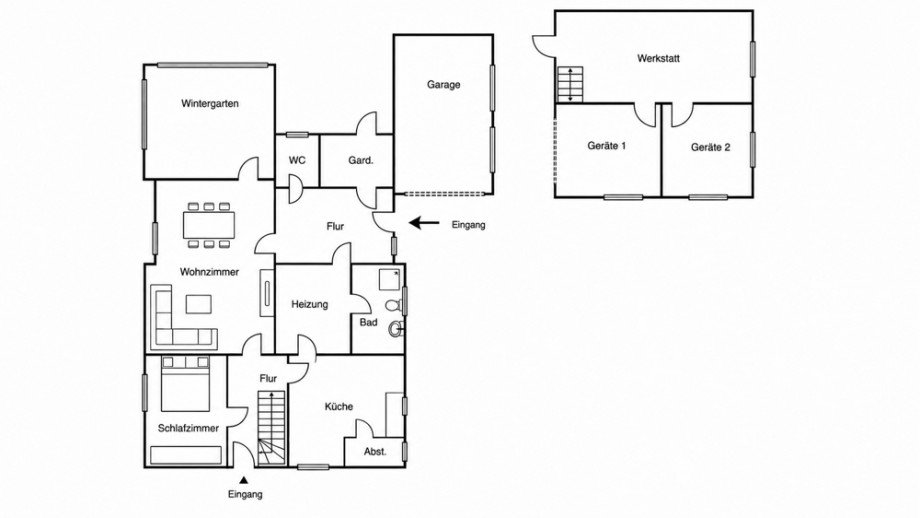 Grundriss_Erdgeschoss Einfamilienhaus Wardenburg