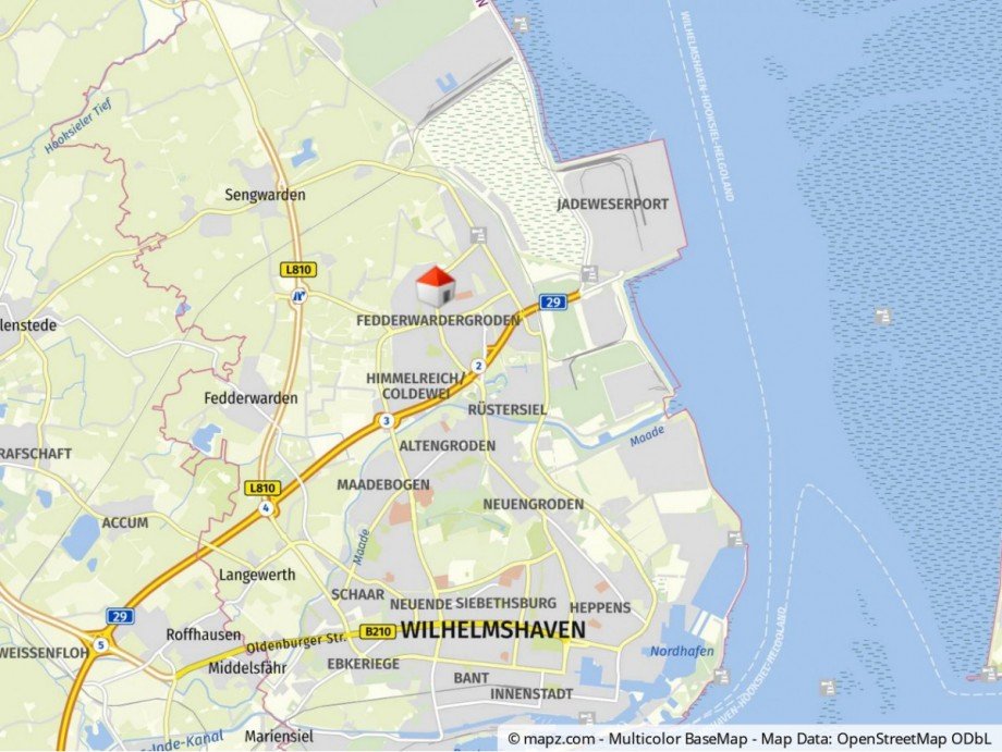 Makrolage Dachgeschosswohnung Wilhelmshaven