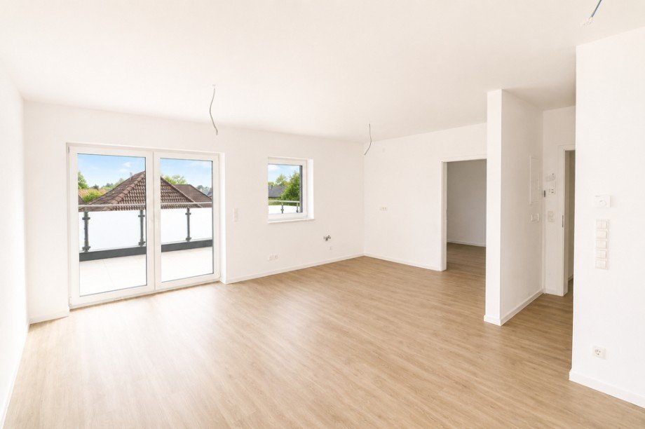 Wohn- und Essbereich Dachgeschosswohnung Schortens