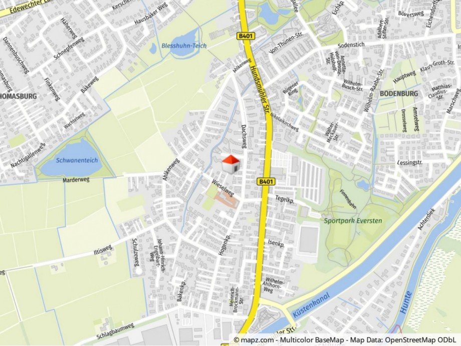 Lage Etagenwohnung Oldenburg / Eversten