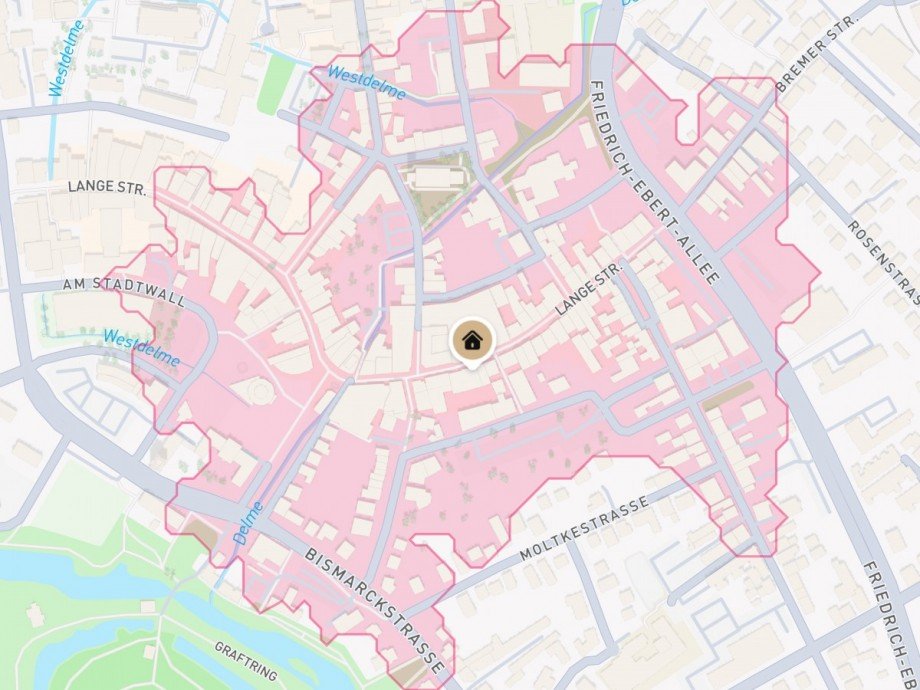 Lageplan Ladenlokal Delmenhorst