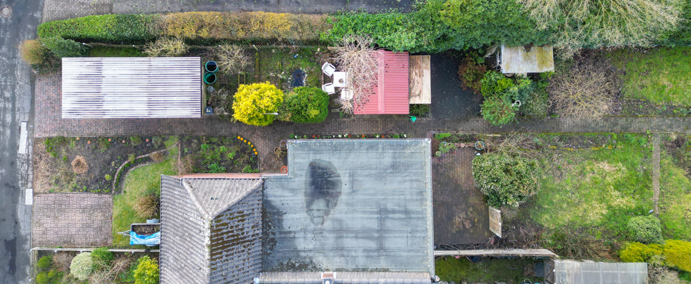 Vogelperspektive Doppelhaush�lfte Bad Zwischenahn