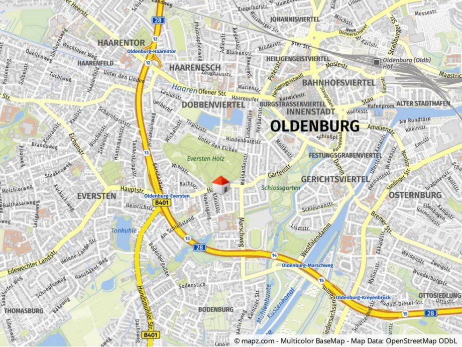 Mikrolage Etagenwohnung Oldenburg