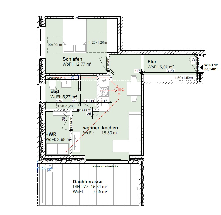 Wohnung 12 Dachgeschosswohnung Brake