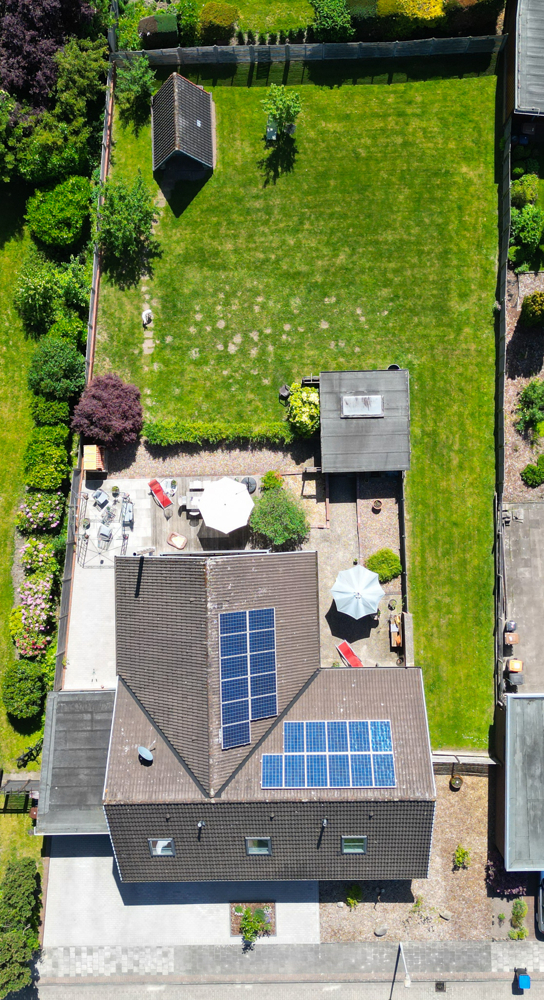 Vogelperspektive Einfamilienhaus Varel