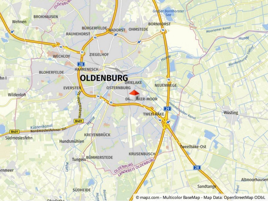 Makrolage Dachgeschosswohnung Oldenburg
