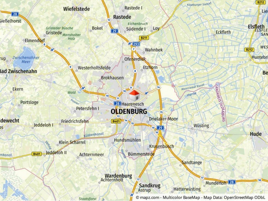 Makrolage Mehrfamilienhaus Oldenburg