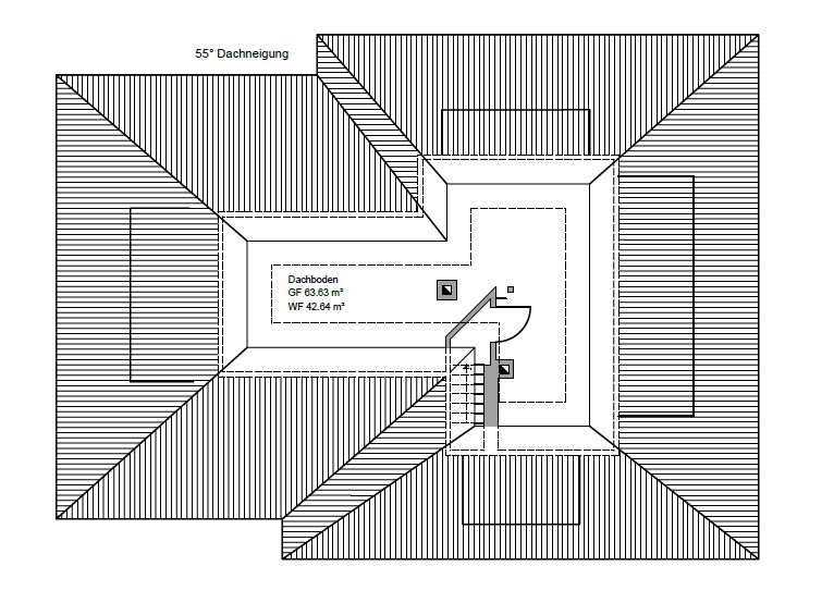 Grundriss_Spitzboden Haus Oldenburg