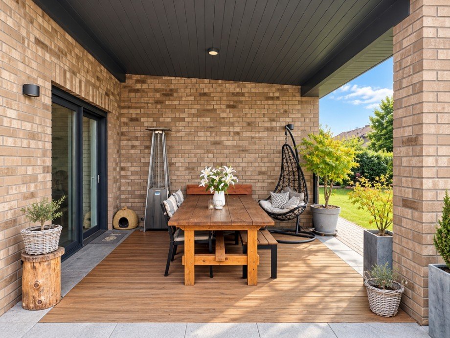 �berdachte Terrasse Einfamilienhaus Diepholz