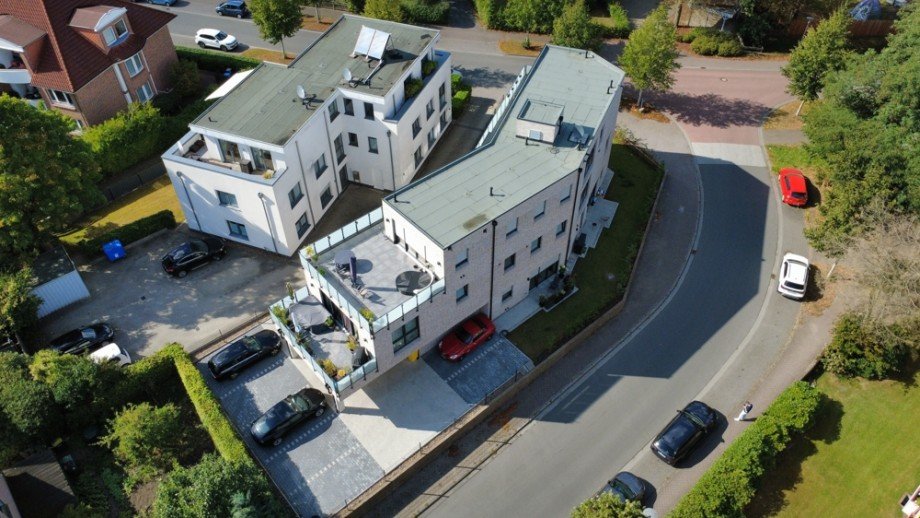 Au�enansicht_Vogelperspektive Mehrfamilienhaus Oldenburg