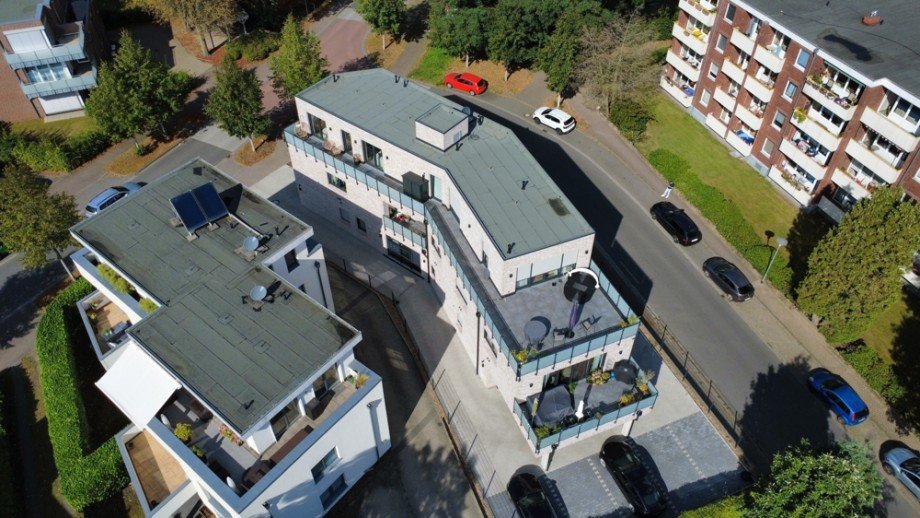 Au�enansicht_Vogelperspektive Mehrfamilienhaus Oldenburg