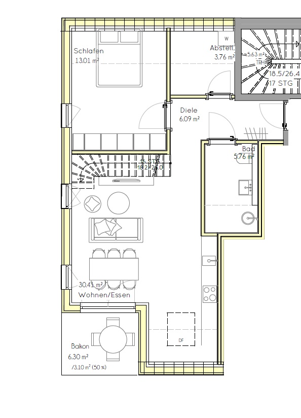Grundriss_WHG 4 Etagenwohnung Varel