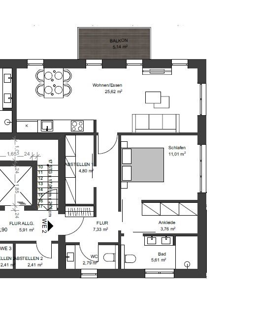 Grundriss Etagenwohnung Bad Zwischenahn